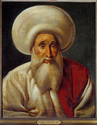 Retrato de Sheik Cherkaoui. Pintura de Michele Rigo (1770-1815) de Michel Rigo