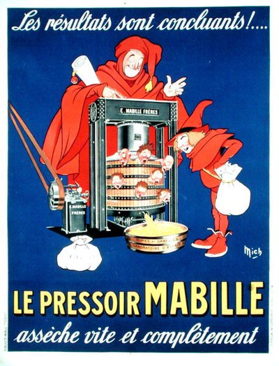 Poster a satirizar os novos impostos (cor litho) de Michel called Mich Liebeaux