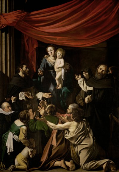 Madonna do Rosário de Michelangelo Merisi Caravaggio