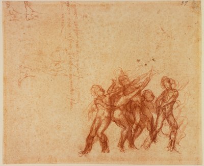 Estudos de figuras nuas de Michelangelo (after) Buonarroti