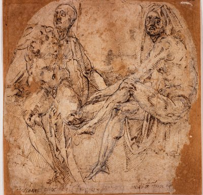Estudos de nus de Michelangelo (after) Buonarroti