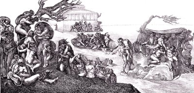 O Dilúvio de Michelangelo (after) Buonarroti