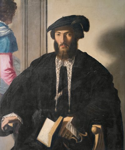 Retrato de um cavalheiro, conhecido como Giovan Battista Castaldi de Michelangelo Anselmi