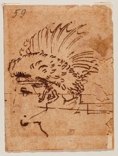Cabeça com crista de Michelangelo Buonarroti
