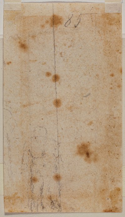 Esboço de figura de Michelangelo Buonarroti