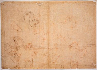 Projeto de fortificação para portão de canto de Michelangelo Buonarroti