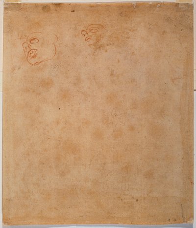 Estudo de cabeça para o Jonas da Sistina de Michelangelo Buonarroti