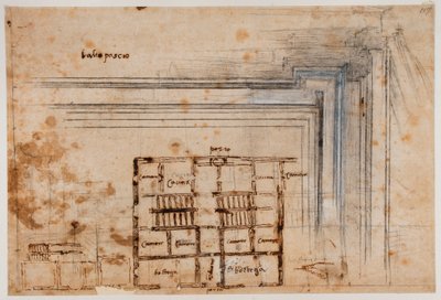 Planta da casa e portal de Michelangelo Buonarroti