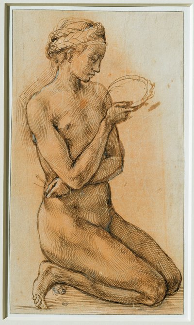 Maria Madalena contemplando a Coroa de Espinhos ... de Michelangelo Buonarroti