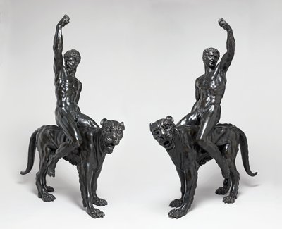 Panteras nuas a cavalo, c.1506-08 (bronze) de Michelangelo Buonarroti