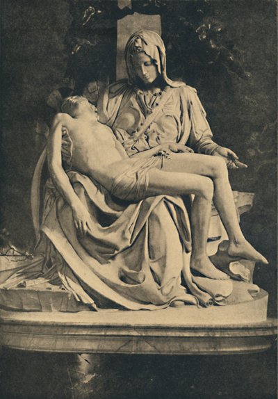 Roma - Basílica de São Pedro. Pieta de Michelangelo, 1910 de Michelangelo Buonarroti