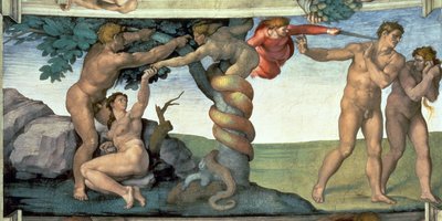 Tecto da Capela Sistina (1508-12): A Queda do Homem de Michelangelo Buonarroti