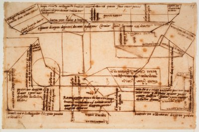 Esboços de blocos de mármore para o túmulo de Júlio II de Michelangelo Buonarroti