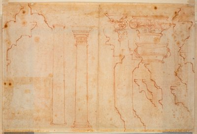 Estudos a partir de monumentos romanos de Michelangelo Buonarroti