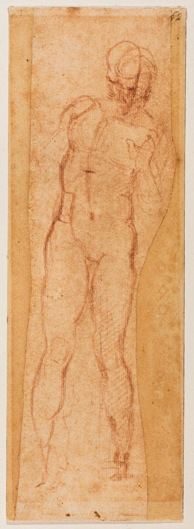 Estudo para uma figura masculina de Michelangelo Buonarroti