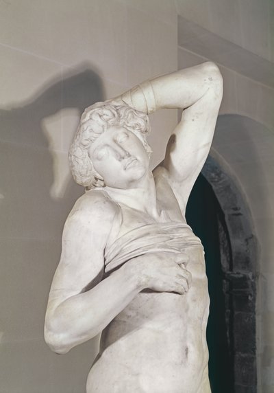 O escravo moribundo, 1513-15 de Michelangelo Buonarroti