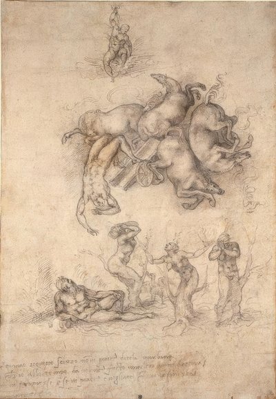 A queda de Phaeton de Michelangelo Buonarroti