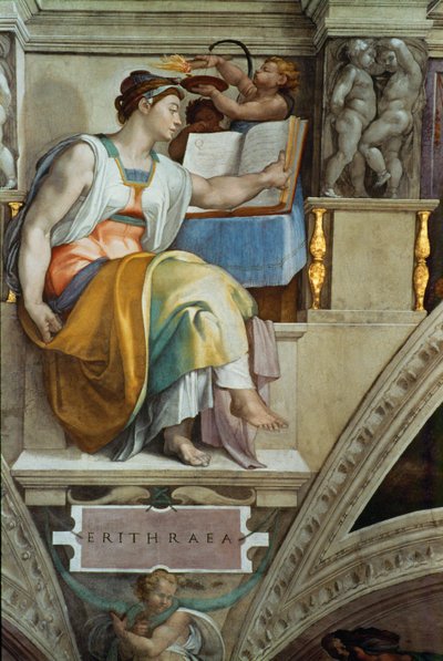 A Capela Sistina (fresco) de Michelangelo Buonarroti