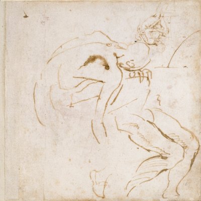 Dois estudos de figuras parciais, c1490-1560 de Michelangelo Buonarroti