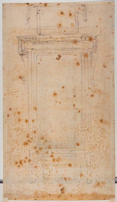 Conceção e estudos de janelas para o recinto da Laurentian de Michelangelo Buonarroti
