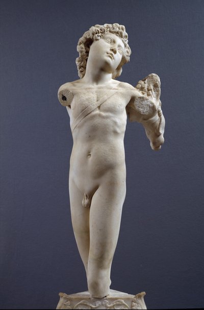 Arqueiro jovem, c.1490 (mármore) de Michelangelo Buonarroti