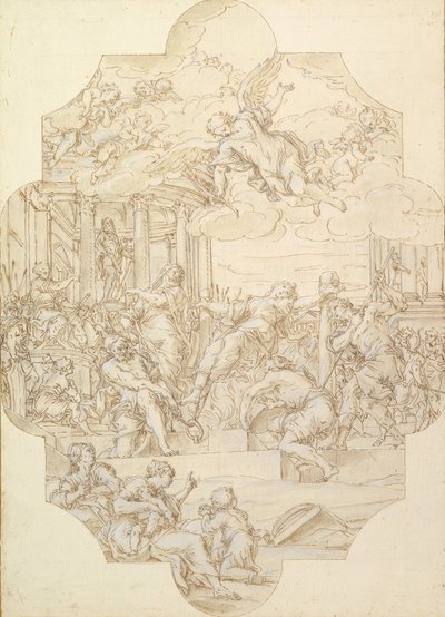 O Martírio de Santa Anastácia, 1721. de Michelangelo Cerruti