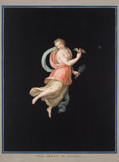 Alegoria feminina da noite de Michelangelo Maestri