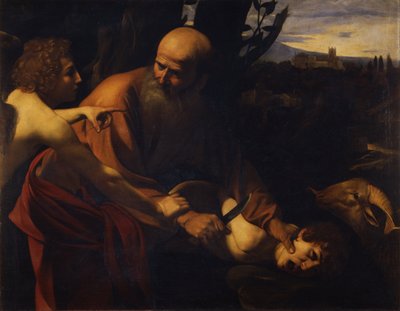 Abraão Sacrificando Isaque, 1603-1604 de Michelangelo Merisi Caravaggio