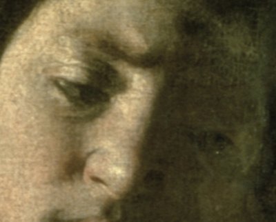 David com a cabeça de Golias, 1606 óleo sobre tela detalhe de 100349 de Michelangelo Merisi Caravaggio