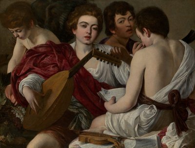 Os Músicos, 1597. de Michelangelo Merisi Caravaggio