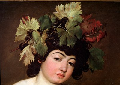 Baco. Detalhe (Pintura de Michelangelo Merisi da Caravaggio