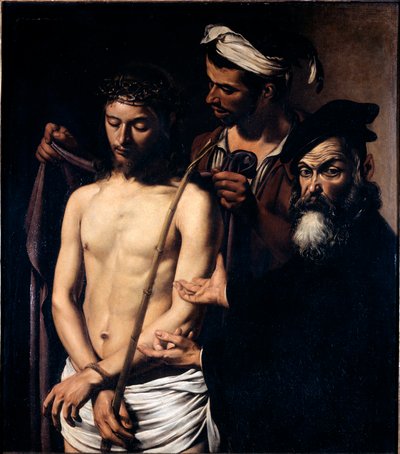 Ecce homo Pintura de Michelangelo Merisi chamada Caravaggio (A caravagem de Michelangelo Merisi da Caravaggio