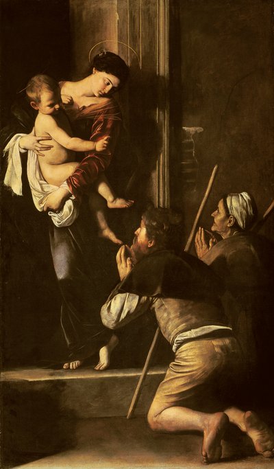 Madonna of the Pilgrims, c.1603-05 (óleo sobre tela) de Michelangelo Merisi da Caravaggio