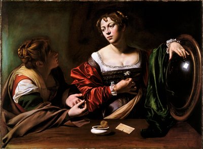 Marta e Maria Madalena de Michelangelo Merisi da Caravaggio