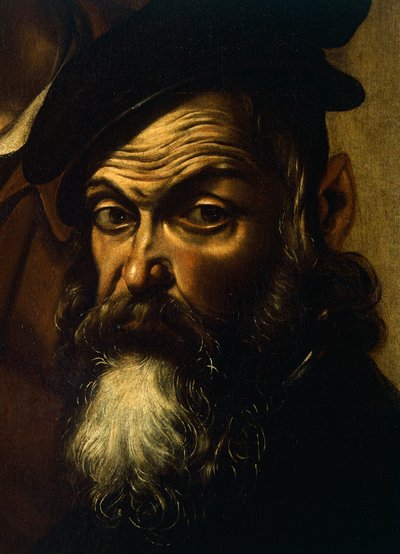 Pilatos, detalhe do Ecce Homo, c.1605 (óleo sobre tela) de Michelangelo Merisi da Caravaggio