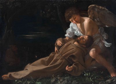 São Francisco de Assis Recebendo o Estigma de Michelangelo Merisi da Caravaggio