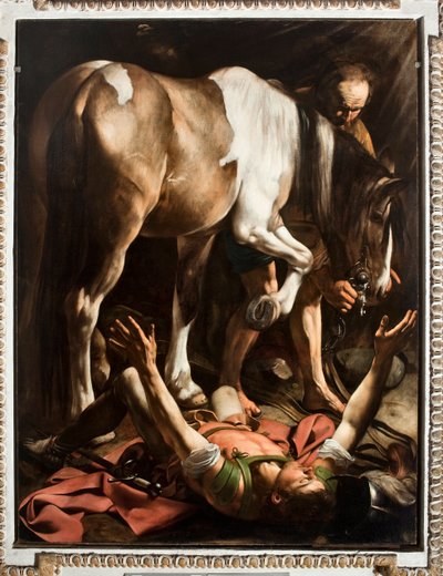A Conversão de S. Paulo, c.1601 (óleo sobre tela) de Michelangelo Merisi da Caravaggio
