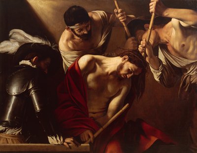 A Coroação com Espinhos, c.1603 (óleo sobre tela) de Michelangelo Merisi da Caravaggio