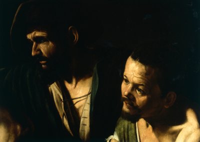 A Flagelação de Cristo, detalhe, c.1606 (óleo sobre tela) de Michelangelo Merisi da Caravaggio
