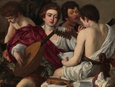 The Musicians, c.1595 (óleo sobre tela) de Michelangelo Merisi da Caravaggio