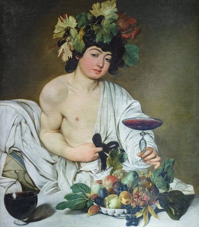 The Young Bacchus, c.1596 (óleo sobre tela) de Michelangelo Merisi da Caravaggio