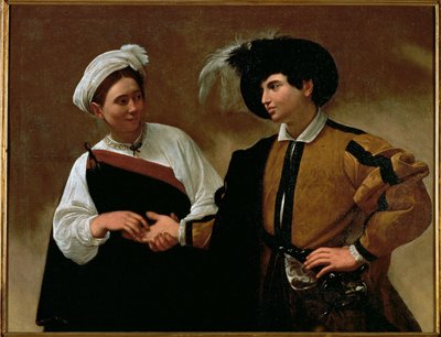 A cartomante ... (pintura sobre tela) de Michelangelo Merisi da Caravaggio