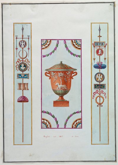 Decoração de parede de Michelangelo Pergolesi