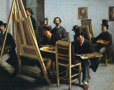 Escola de Pintura, de Michele Cammarano, Circa 1865 de Michele Cammarano