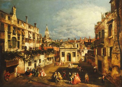 O Campo San Gallo, Veneza, c.1740s de Michele Marieschi