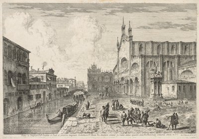 Vistas de Veneza: Campo SS Giovanni e Paolo, 1741. de Michele Marieschi