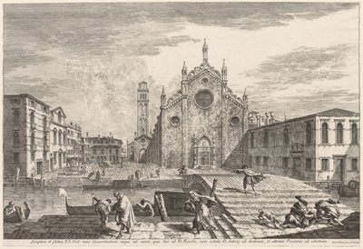 Vistas de Veneza: Campo dei Frari de Michele Marieschi