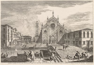 Vistas de Veneza: Campo dei Frari, 1741. de Michele Marieschi