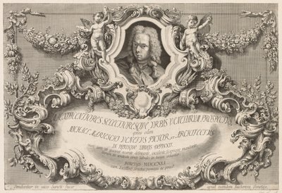Vistas de Veneza: Frontispiece - página de título, 1741. de Michele Marieschi