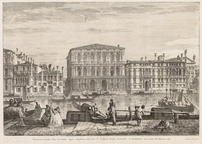 Vistas de Veneza: Palácio de Pesaro de Michele Marieschi